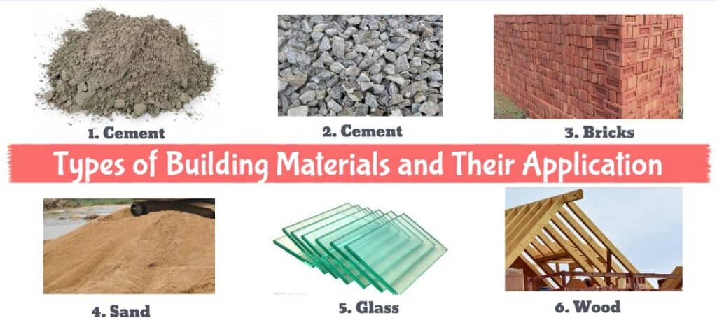 What materials are commonly used to build houses?