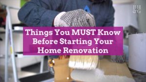 being overwhelmed with home renovations